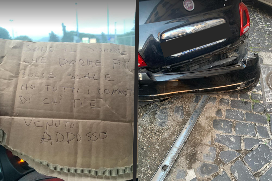 Auto danneggiata 13 discese