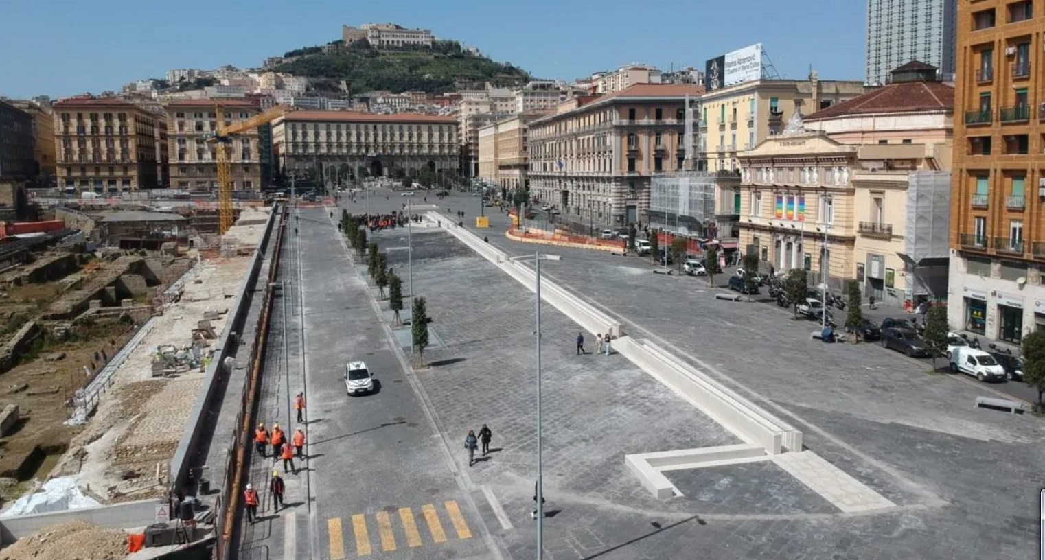 Piazza Municipio dopo i lavori