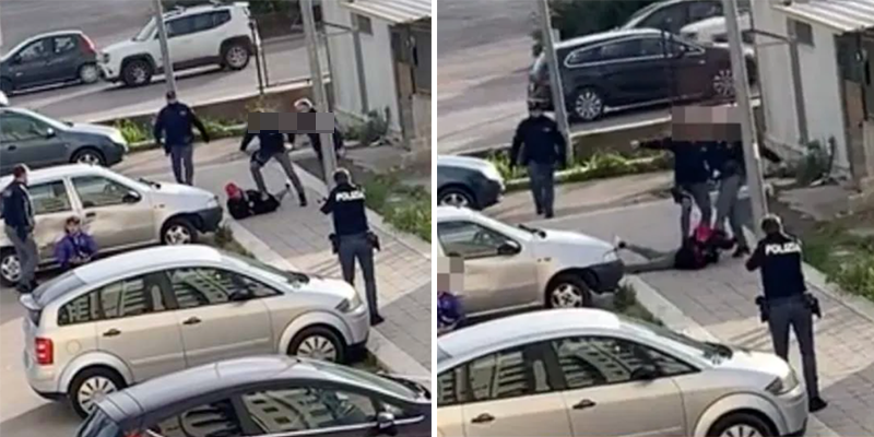 polizia picchia ragazzo foggia