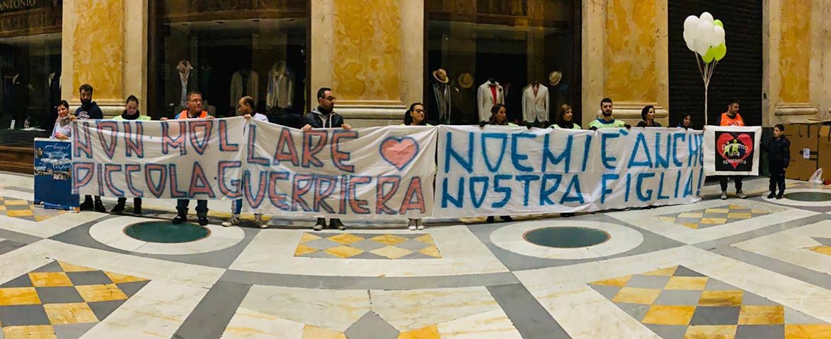 Noemi, la mobilitazione dei napoletani: raduno al Santobono