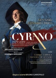 Il 6 dicembre debutta, al teatro Augusteo di Napoli, 'Cyrano', una nuova edizione della celebre commedia musicale di Riccardo Pazzaglia