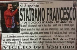 Ultimo saluto a Francesco Staibano, 25enne morto in un incidente: i messaggi del dolore
