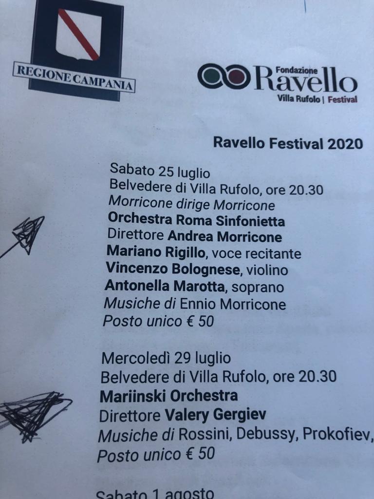 Un sorprendente festival: il Ravello Festival di quest’anno con Morricone che dirige Morricone