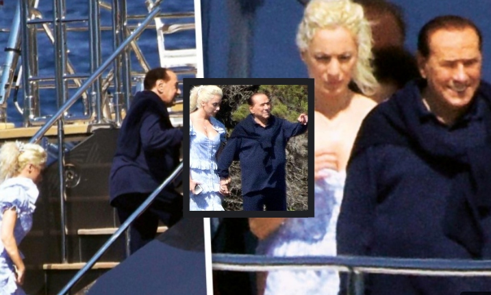 Prima uscita ufficiale con la nuova 'Dama di Arcore', Berlusconi mano nella mano con Fascina