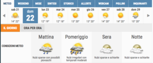 Meteo, comunicato della Protezione civile in Campania: è allerta per questa domenica
