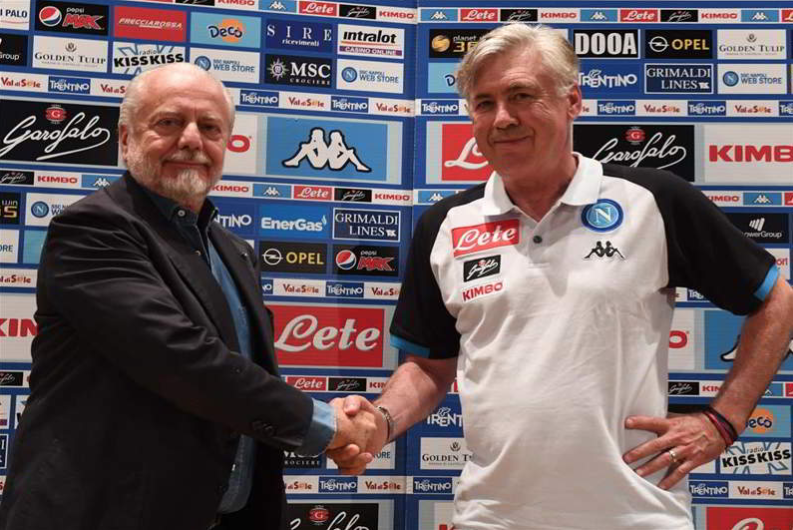 Napoli, sponsor, crescita del brand e Ancelotti: il futuro è azzurro