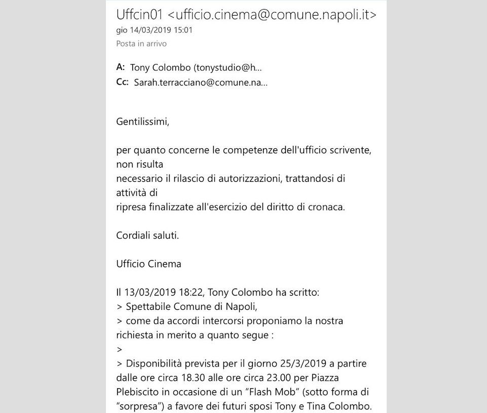 Tony Colombo da Barbara D'Urso: la verità sui permessi