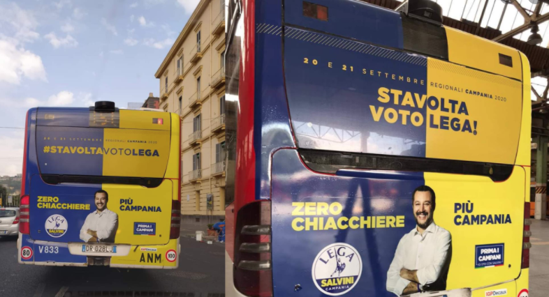 Salvini sui bus Anm e scoppia l'ironia: "A Napoli siamo avanti, tenimm 'o c++s aret e pullman"