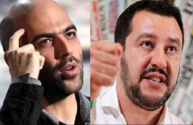 Salvini arriva ad Afragola e Saviano l'attacca: "Ministro della mala vita"