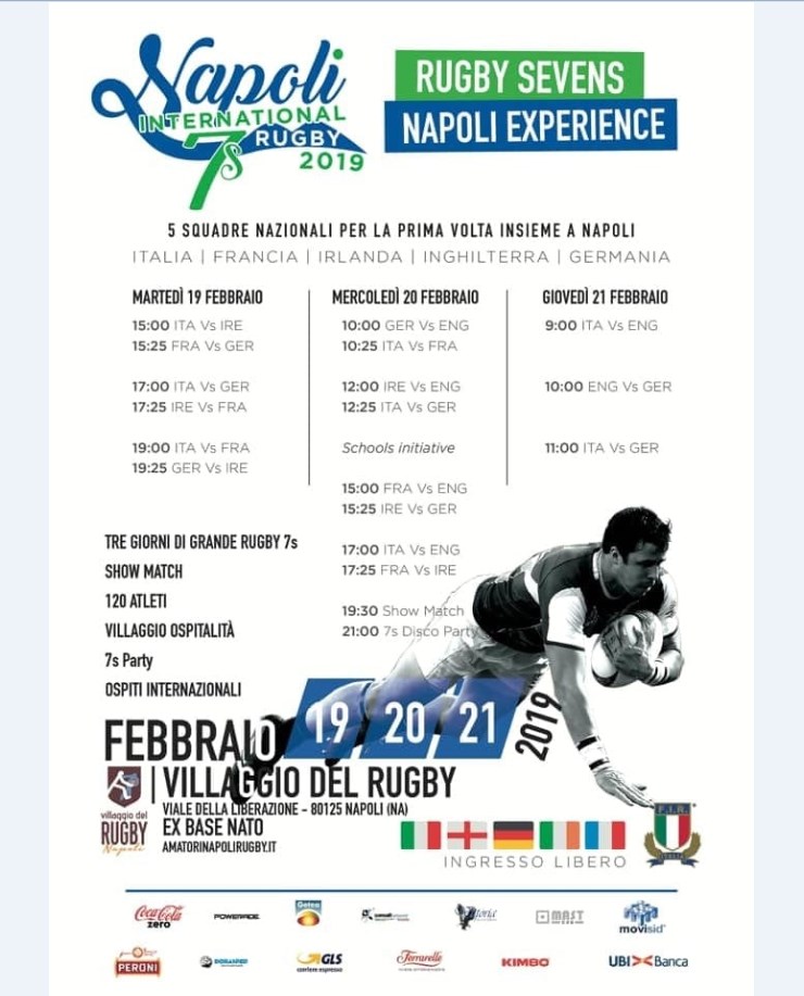 Bagnoli, gli Amatori Napoli ospiteranno gli "International Rugby Seven 2019"