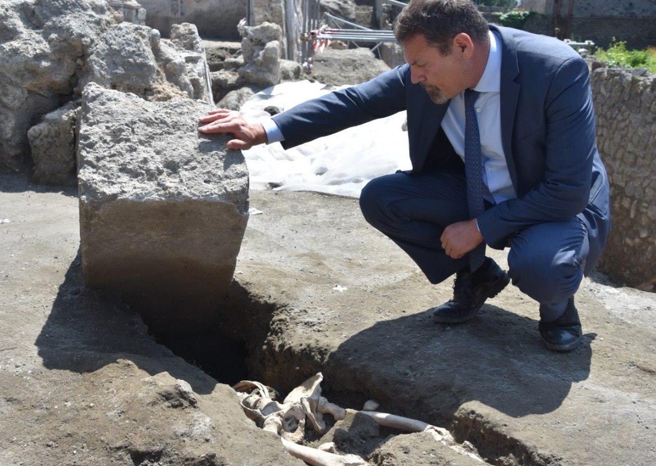 Nuovo ritrovamento a Pompei, trovato scheletro dell'ultimo fuggiasco 