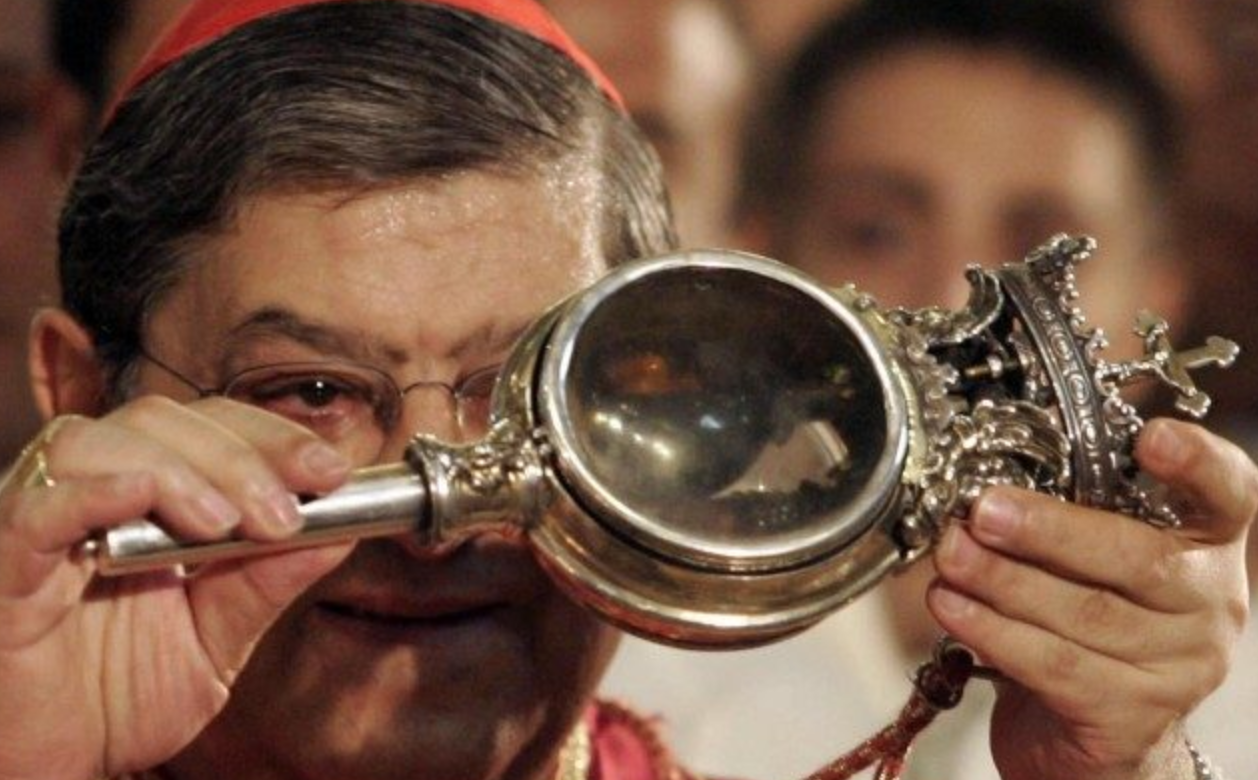 Miracolo di San Gennaro di Maggio: il sangue 