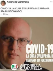 Polemica su consigliera regionale, pubblica foto del prof Ascierto con logo Pd, utenti in rivolta 