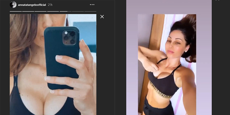 Anna Tatangelo bomba sexy sui social dopo l'addio a Gigi D'Alessio 