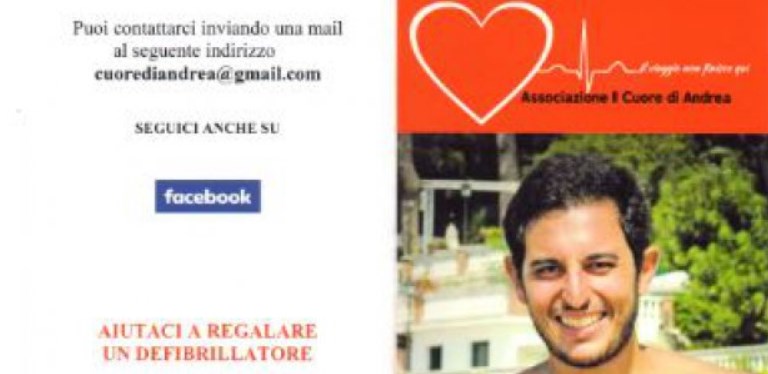 Un'associazione in memoria di Andrea Pappalardo, l'obiettivo: promuovere la prevenzione cardiaca