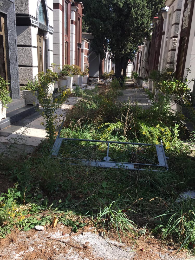 Il degrado del cimitero di Poggioreale, la denuncia di un cittadino
