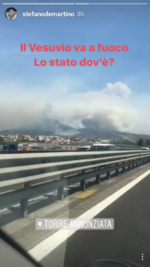 Incendi sul Vesuvio, il messaggio di Stefano De Martino: "Lo Stato dov'è?"