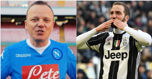 Gigi D’Alessio ironizza: “Higuain mi ha chiamato prima della partita. Vi dico cosa mi ha detto”