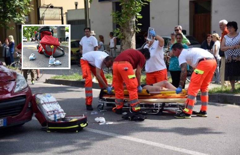 Mamma e figlio piccolo investiti a San Giorgio: ricoverati in ospedale