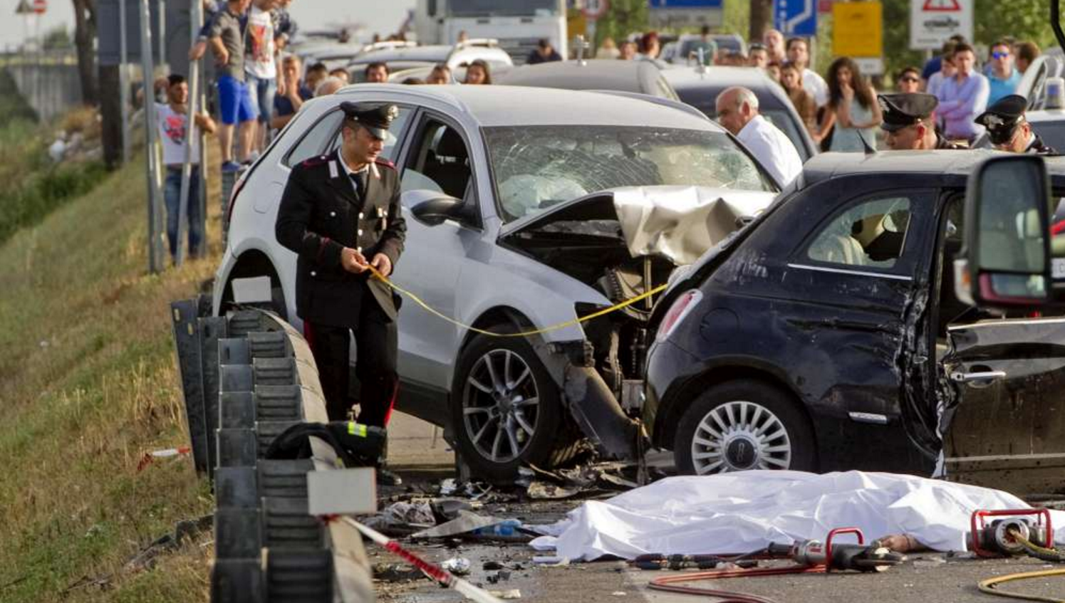 scontro mortale caserta