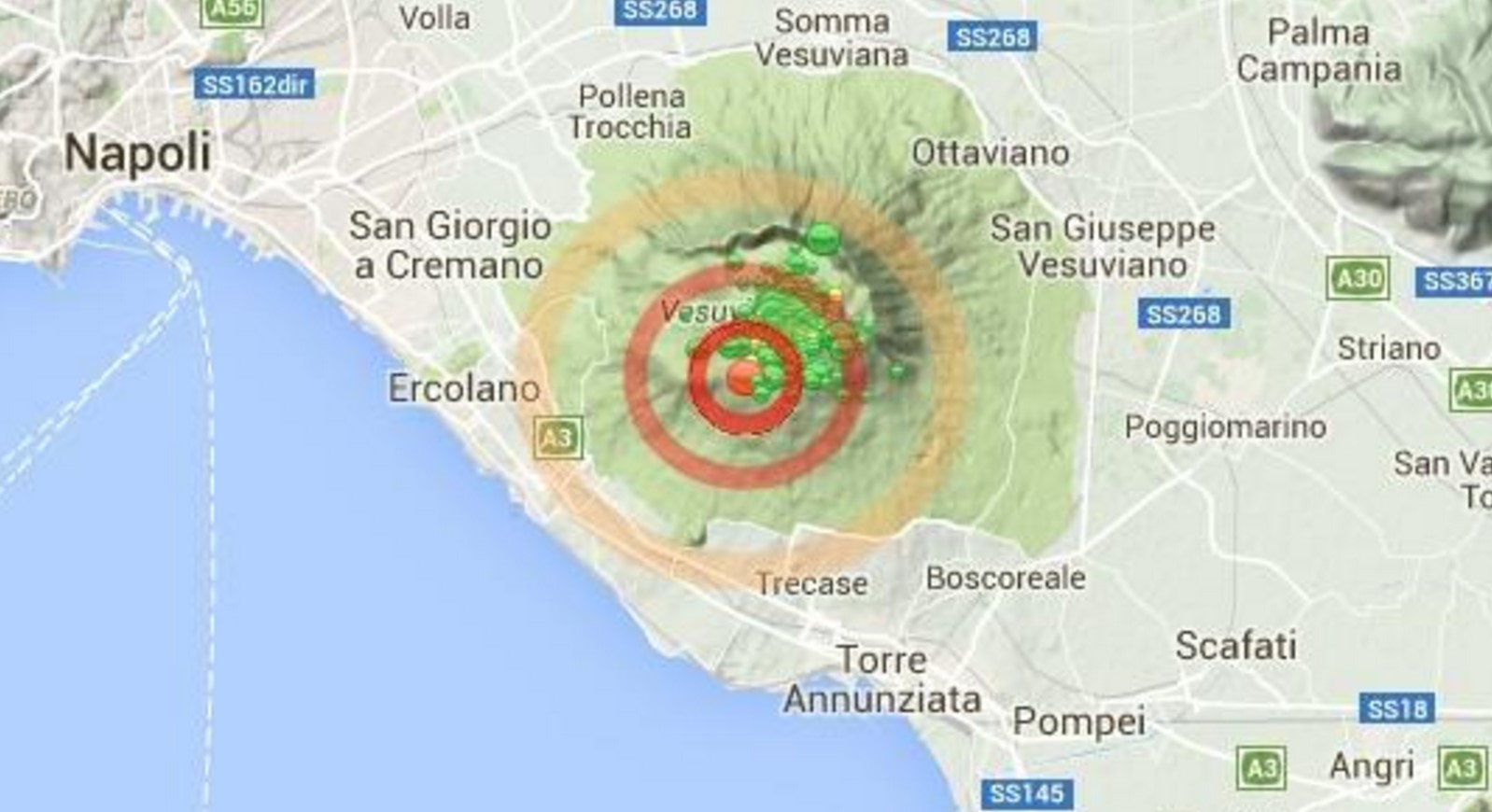 Lieve scossa di terremoto sul Vesuvio, avvertita nelle zone limitrofe 