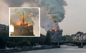 Parigi, in fiamme la cattedrale di Notre-Dame
