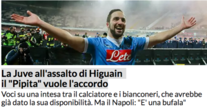 Higuain, la Juventus sull'attaccante. Il Napoli smentisce