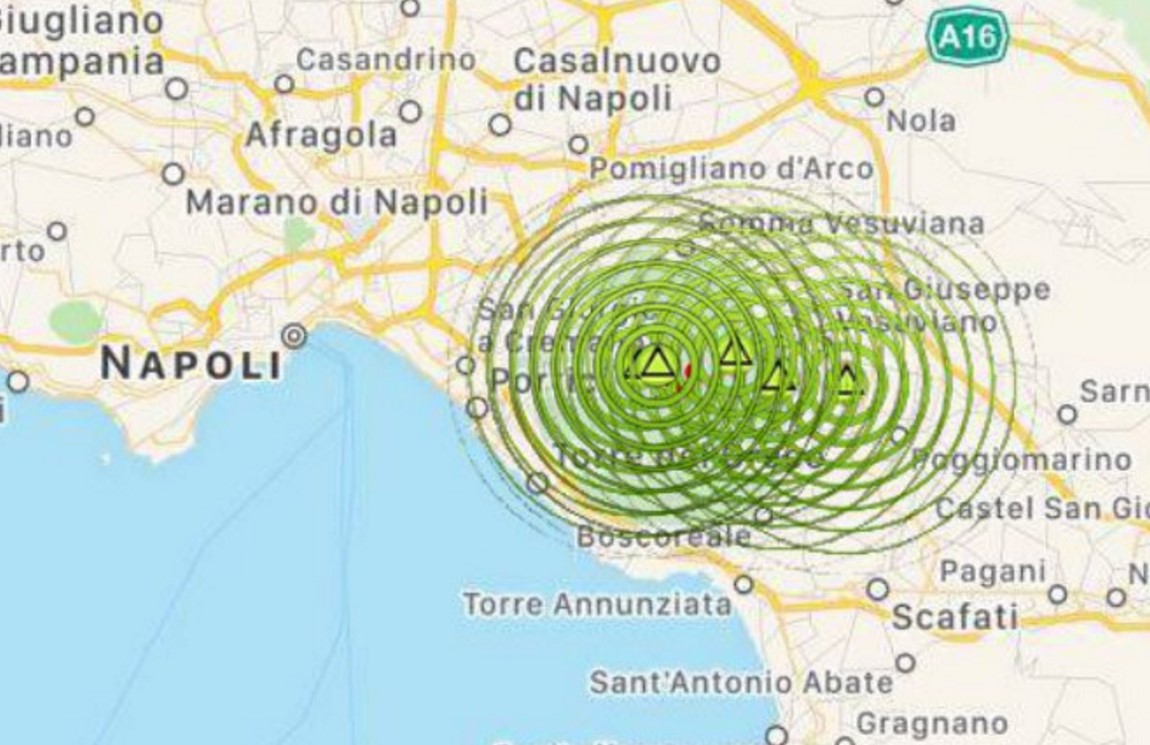 Sciame sismico sul Vesuvio, due scosse in un solo giorno 