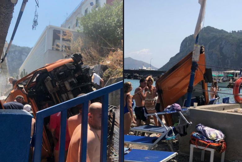 È morto l'autista del bus precipitato a Capri