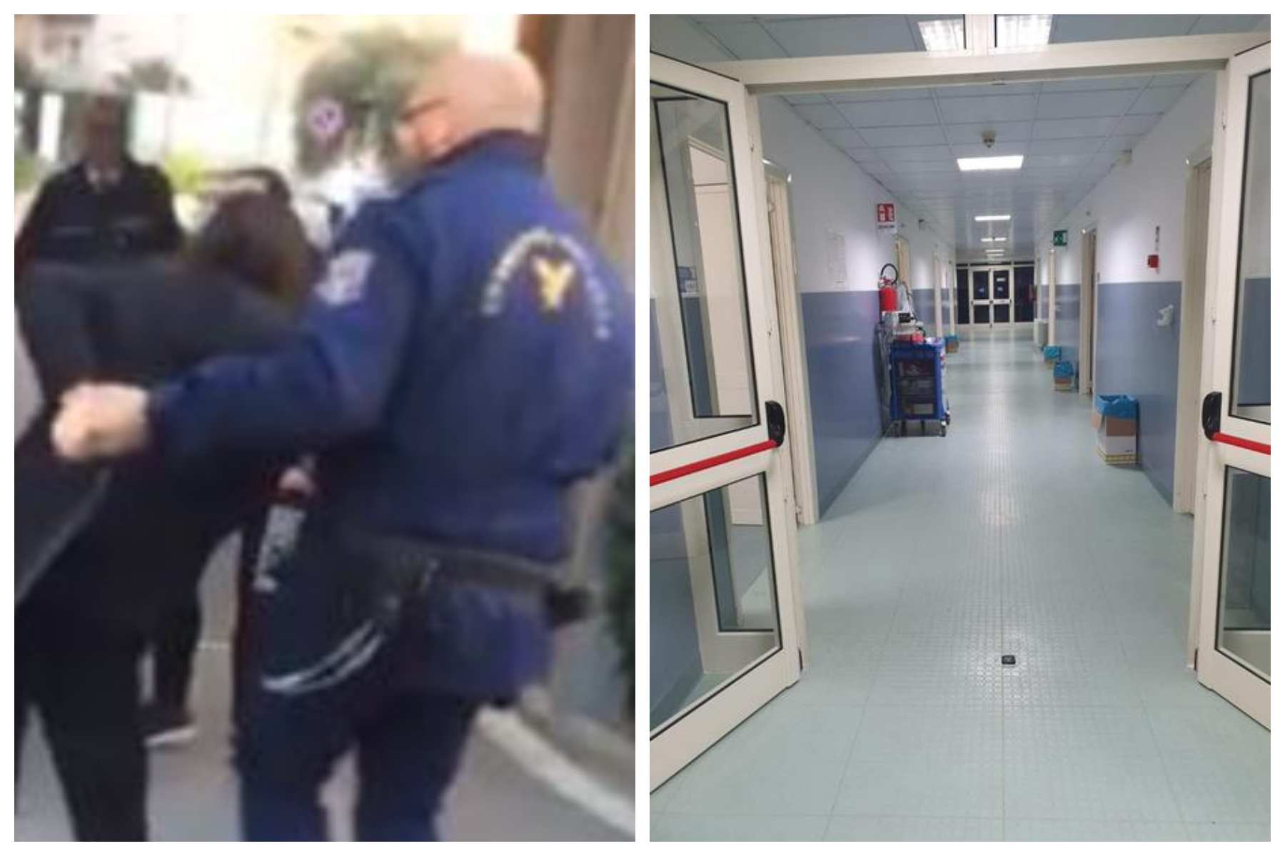 Paura in un ospedale napoletano, vigilante minacciato e picchiato dal figlio di una paziente