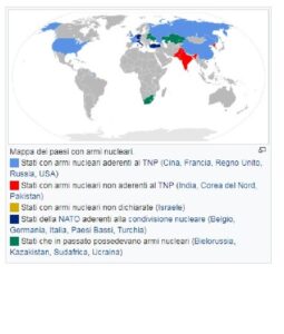 Paesi con armi nucleari 