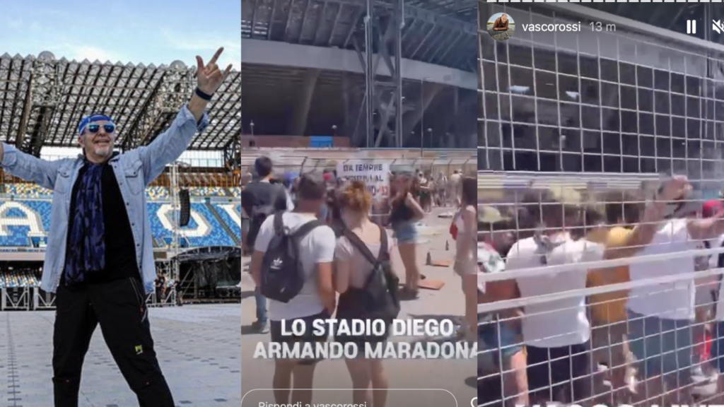 Vasco Rossi stadio Maradona