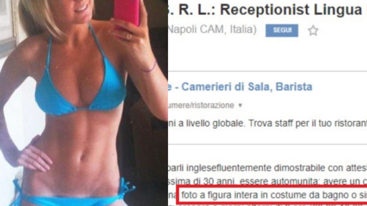 L'annuncio di lavoro vergognoso a Napoli multa