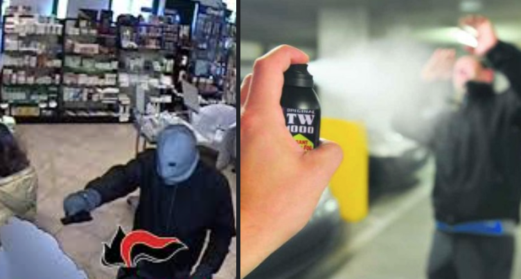 Pistola in faccia e rapina, i dipendenti reagiscono: spray al peperoncino e ladri in manette