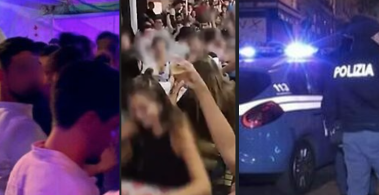 Napoli, festino con droga e alcol: scoperte 46 persone a cantare e ballare