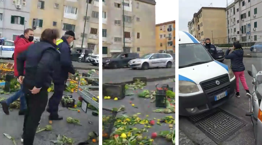 Apecar rubato con targa falsa, scatta il sequestro. Poi la rivolta a Napoli: "Non ci fa paura nessuno"