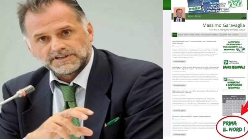 Clamorosa gaffe del Ministro leghista Gravaglia, sul sito spunta lo slogan 'Prima il Nord' (poi rimosso)
