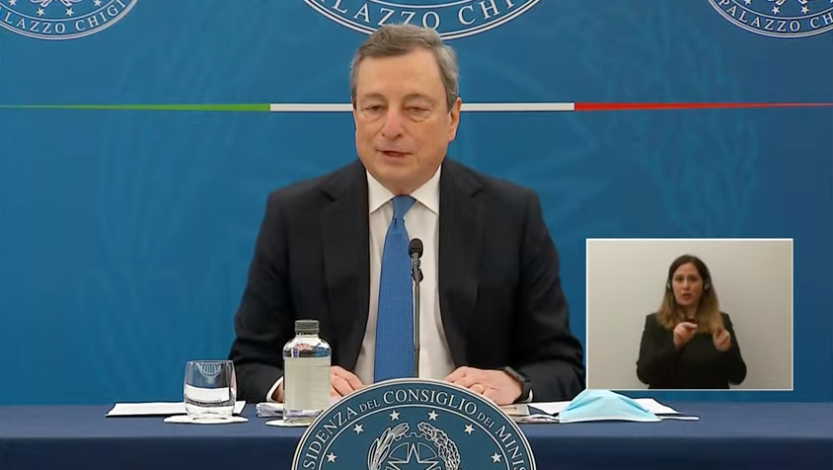 Le parole di Draghi in conferenza stampa