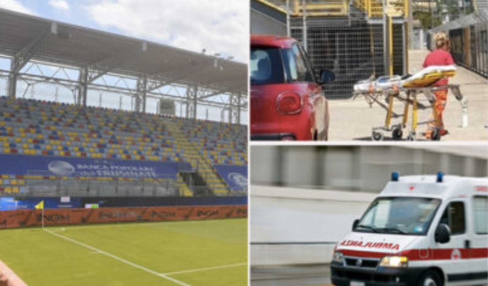 morto stadio Frosinone 