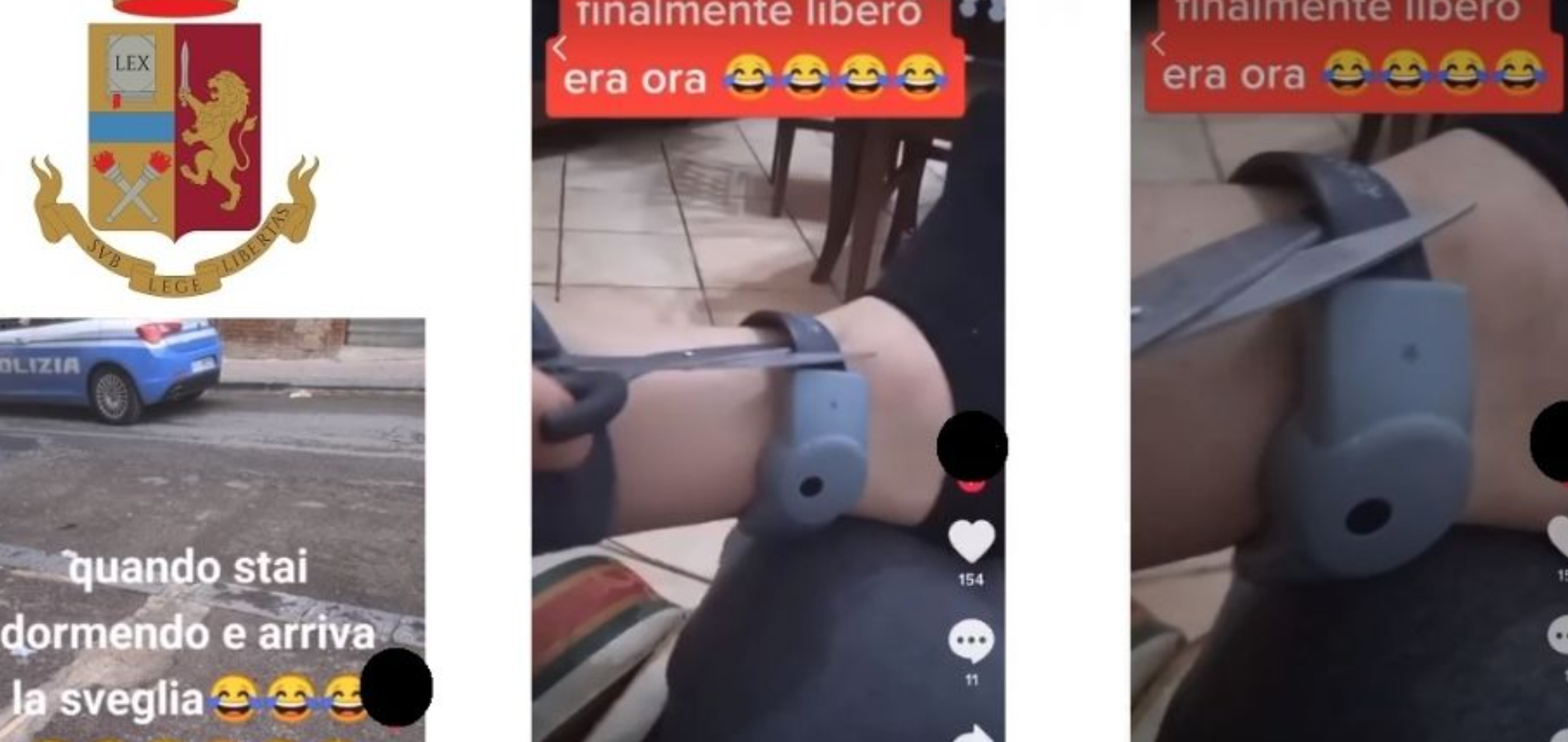 video tik tok arresti domiciliari