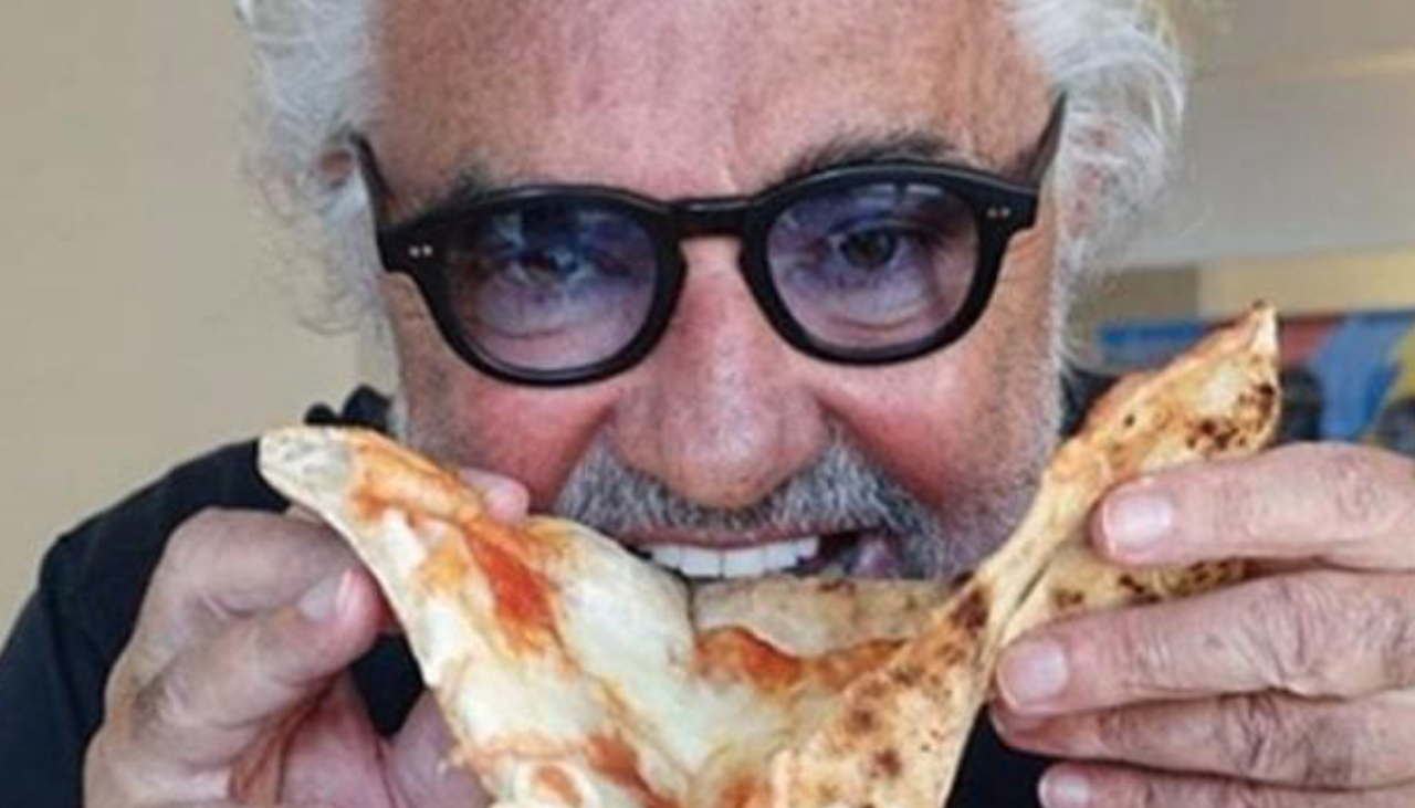 Briatore e la pizza