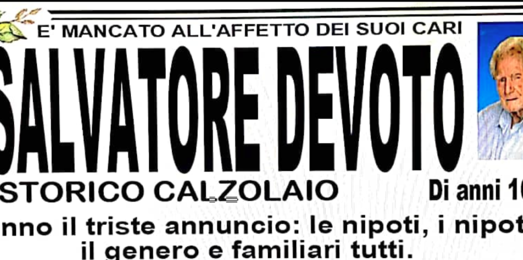 Addio a Salvatore Devoto