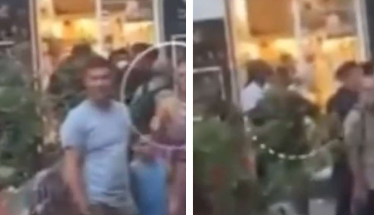 protesta contro pizzeria dal Presidente