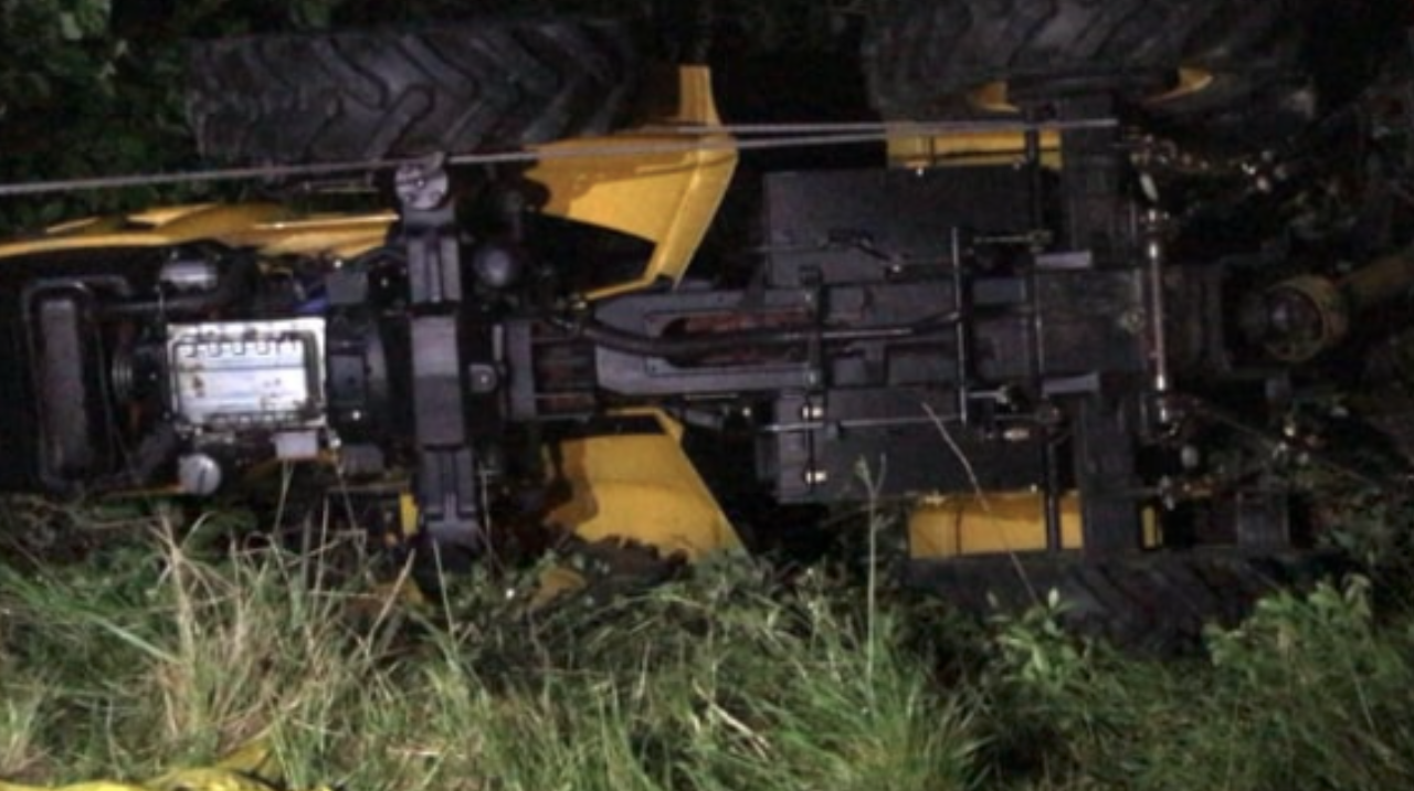 Incidente stradale trattore