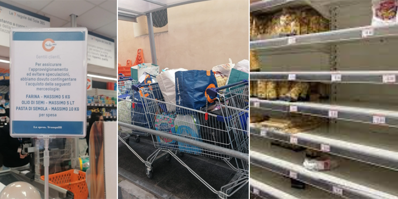 corsa ai supermercati