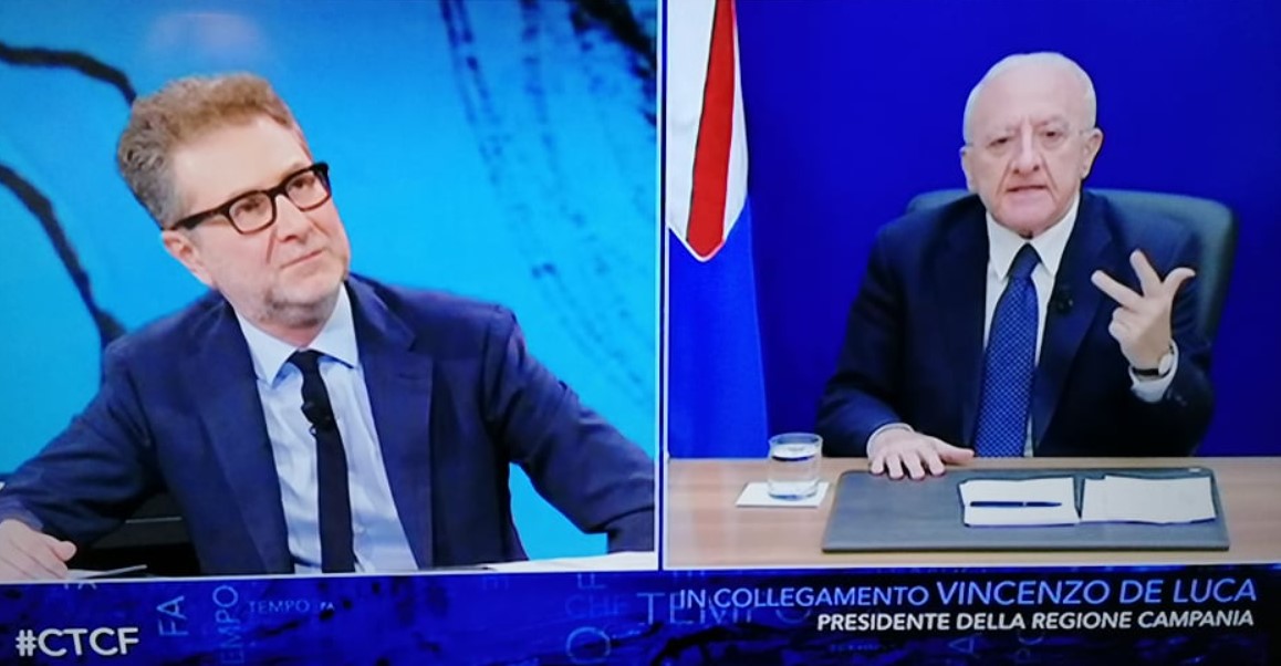 de luca che tempo che fa