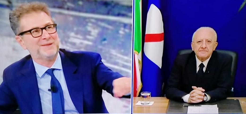 Vincenzo De Luca ospite a Che Tempo che Fa 