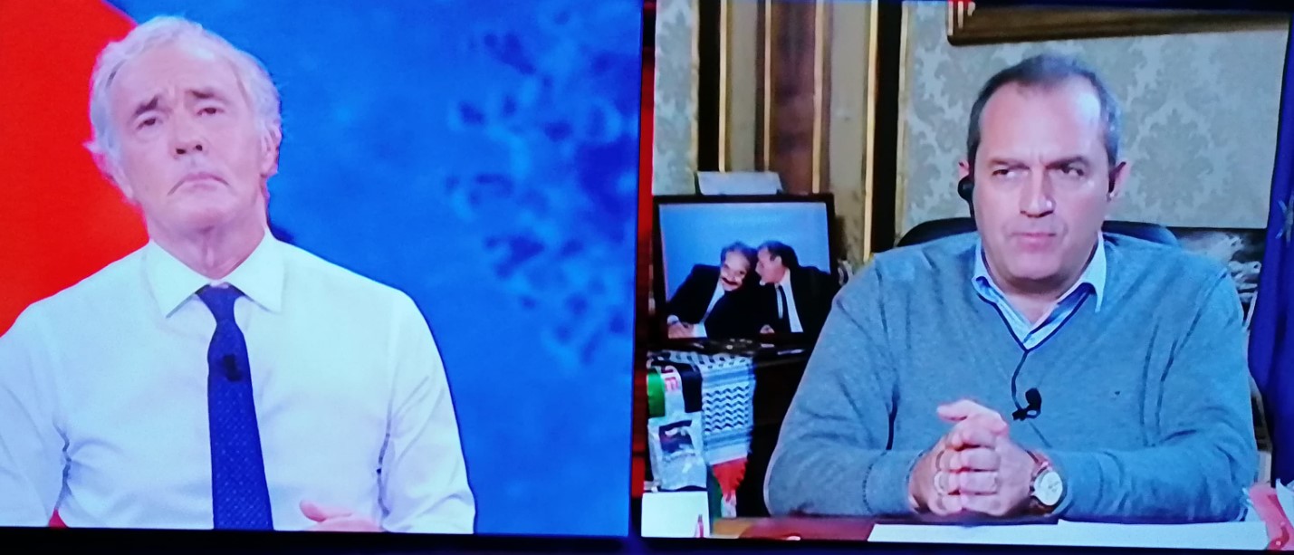 A Non è l'Arena il "caso Campania" e Giletti attacca De Luca: "Tu devi rispondere ai cittadini"