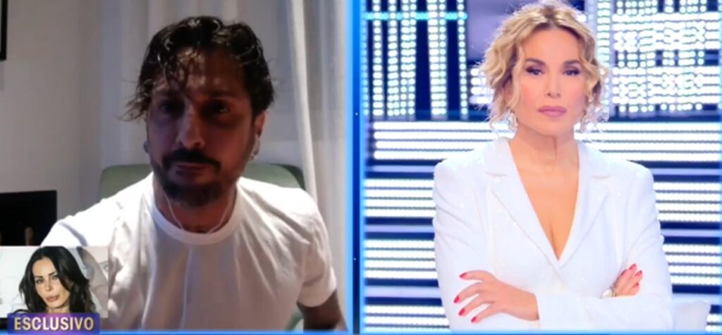 fabrizio corona censurato da barbara d'urso