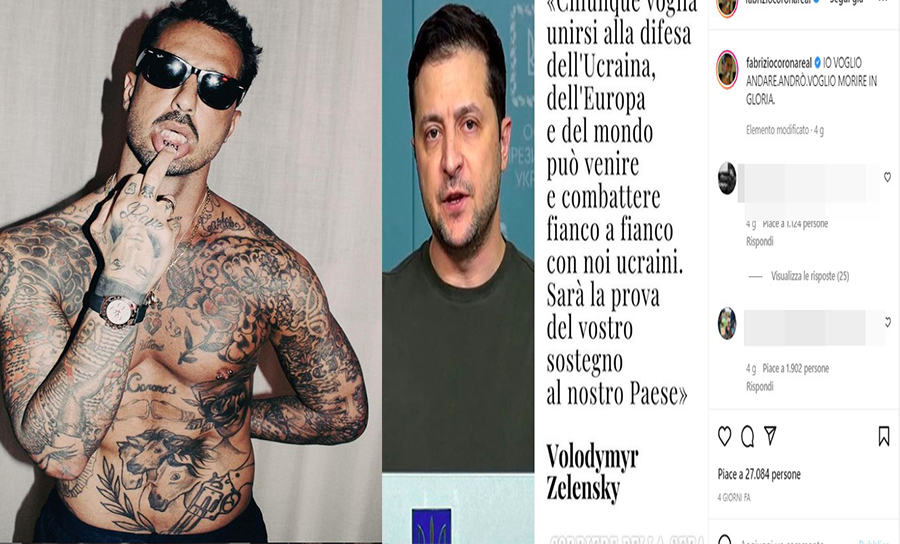 fabrizio corona ucraina guerra